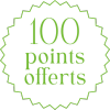 Badge 100 points offerts pour l'inscription au programme de fidélité 1Defy de nutrition sportive