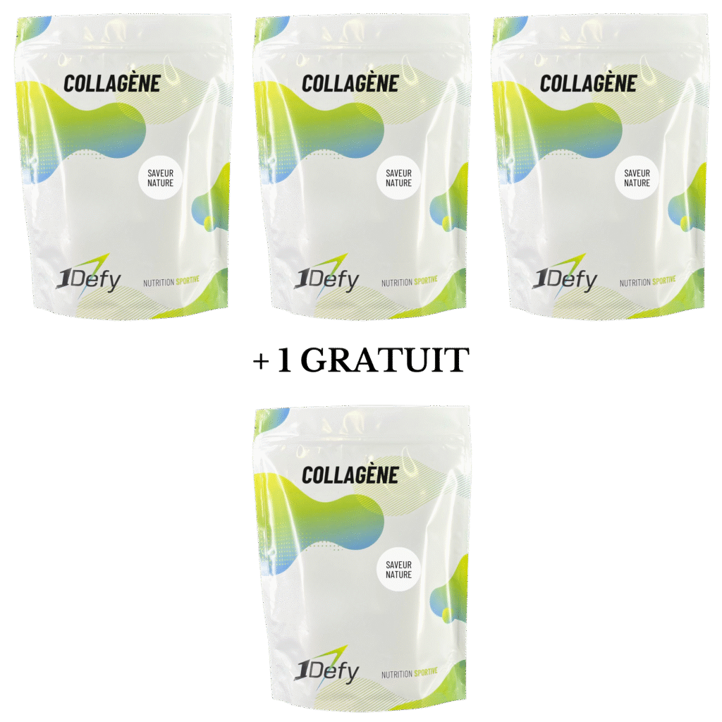 Collagène peptan B, saveur nature, pure, offre 3+1, 1Defy Nutrition Sportive Made in Bourgogne Made in France