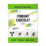Fondant au chocolat protéiné, gâteau au chocolat protéiné, coulant au chocolat protéiné, boite de 5 sachets, 1Defy nutrition sprotive Made in Bourgogne, Made in France