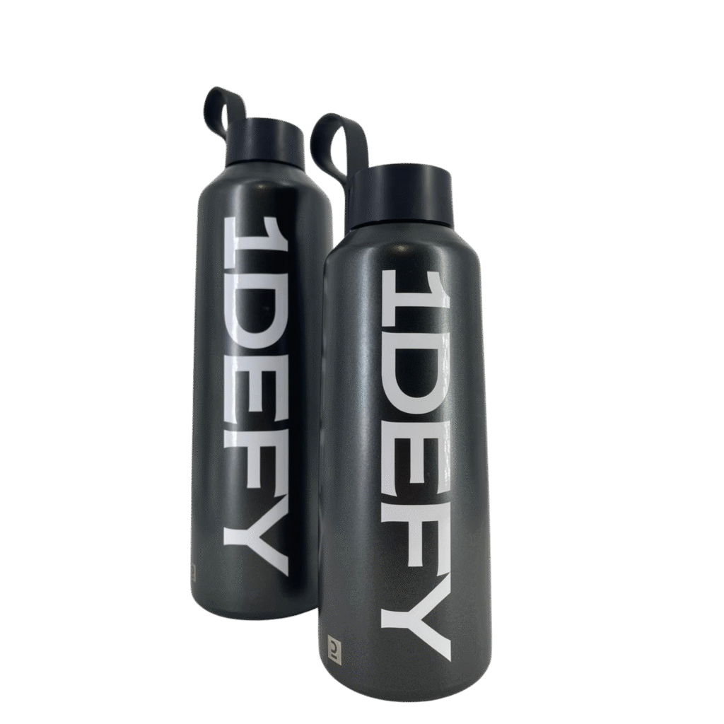 Gourde en acier inoxydable, 1Defy Nutrition Sportive Made in Bourgogne, Made in France