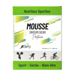 Mousse au chocolat protéinée, Boite de 5 sachets individuels, 1Defy Nutrition sportive Made in Bourgogne, Made in France