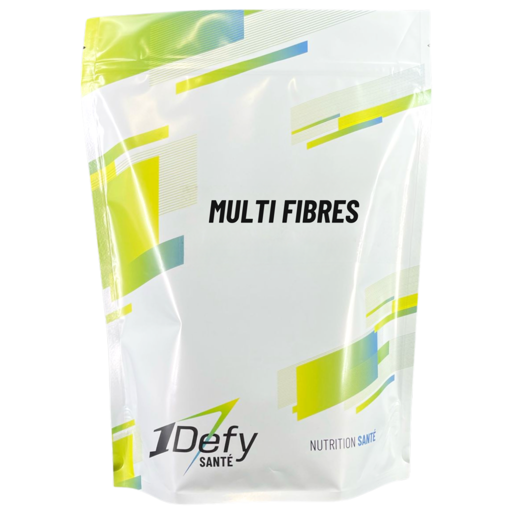 Multi fibres, mélange de fibres solubles et insolubles, fibres alimentaires, transit intestinal, 1Defy Nutrition sportive Made in Bourgogne, Made in France