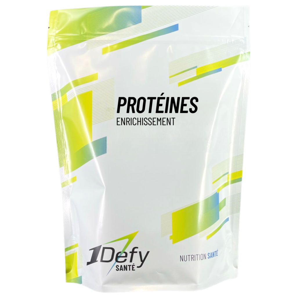 Protéines enrichissement, protéine en poudre pure, saveur nature, 1Defy Nutrition Sportive Made in Bourgogne, Made in France