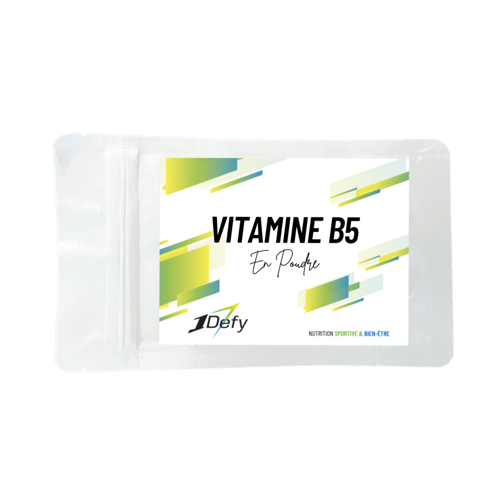 Vitamine B5 en poudre, pure, sans additifs ni agent de charge, 50g 1Defy Nutrition Sportive Made in Bourgogne, Made in France