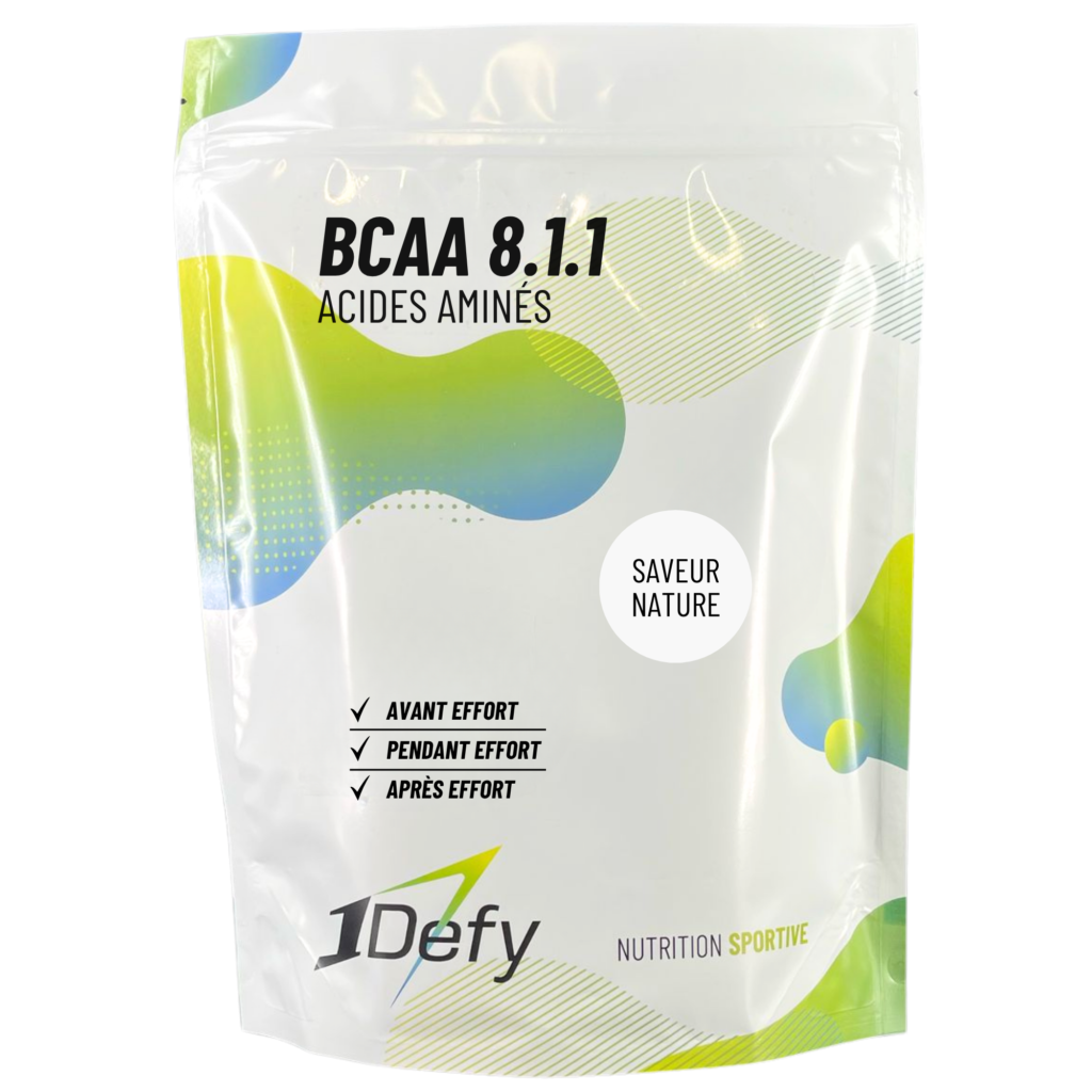 Acides aminés, BCAA 8.1.1, saveur nature, pure, 1Defy Nutrition Sportive Made in Bourgogne Made in France
