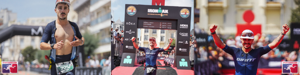 Bandeau de l'article de blog : Un Ironman dans une vie normale : le défi de Clément TRICHET Photo de Clément TRICHET sur un IRONMAN